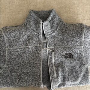The North Face Heather Gray Zip-Up Jacket